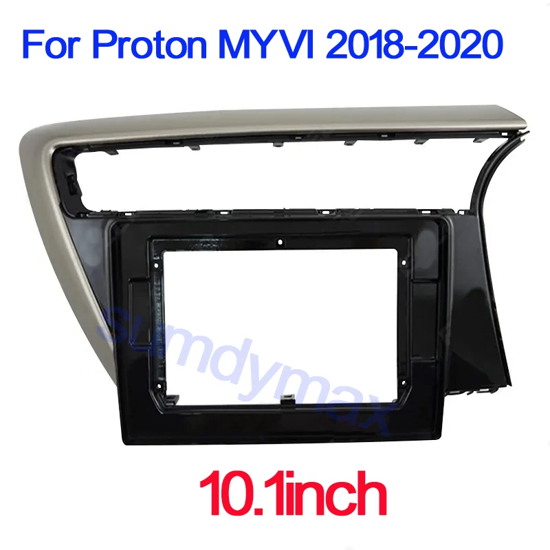 

10.1Inch Audio Frame Radio Fascia panel for Proton Myvi 2018 2019 2020 Install Facia Console Bezel Adapter Plate Trim Cover