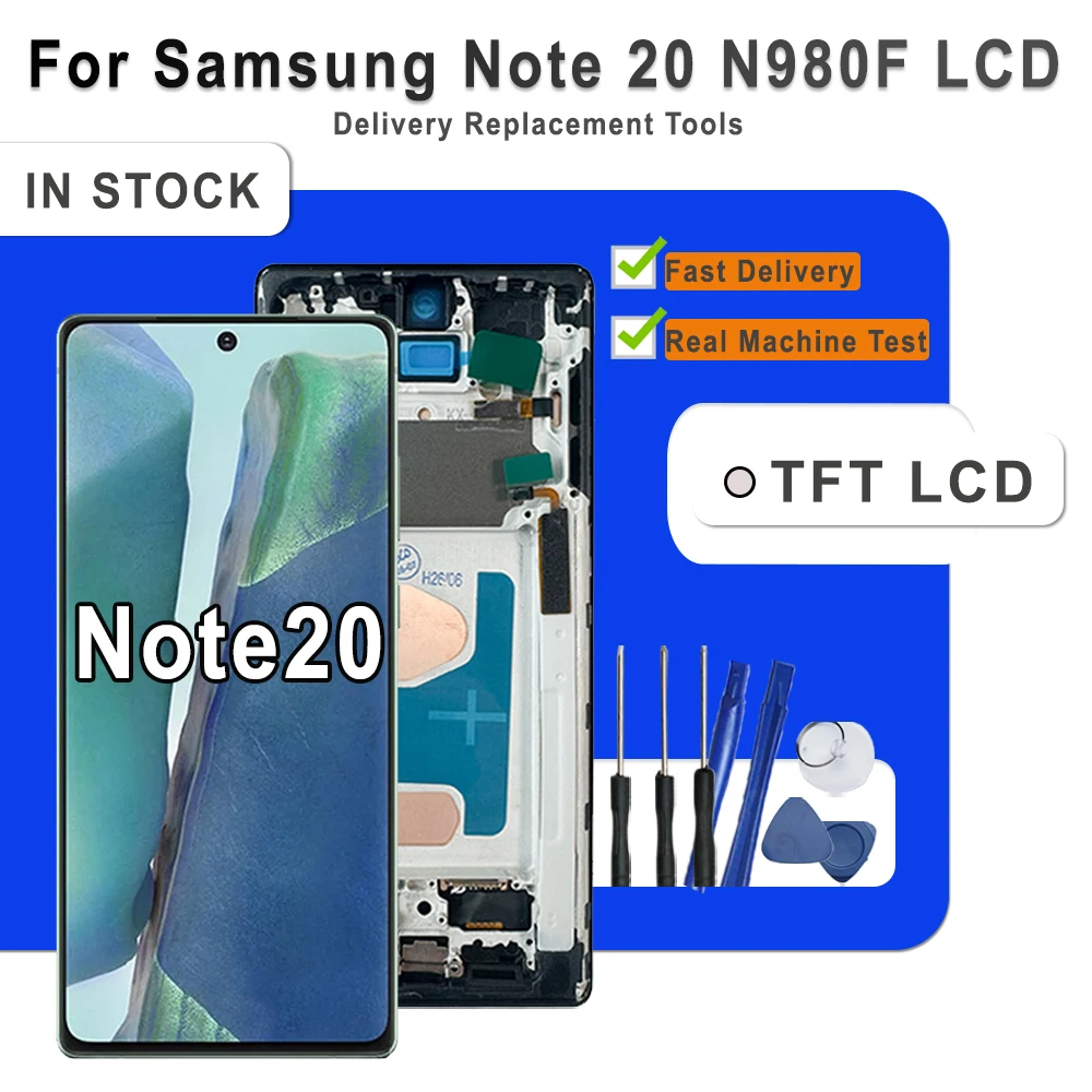 TFT LCD For Samsung Galaxy Note 20 5G LCD Touch Screen Digitizer Assembly Replacement For Note20 LCD N980F N981B N981N N981U