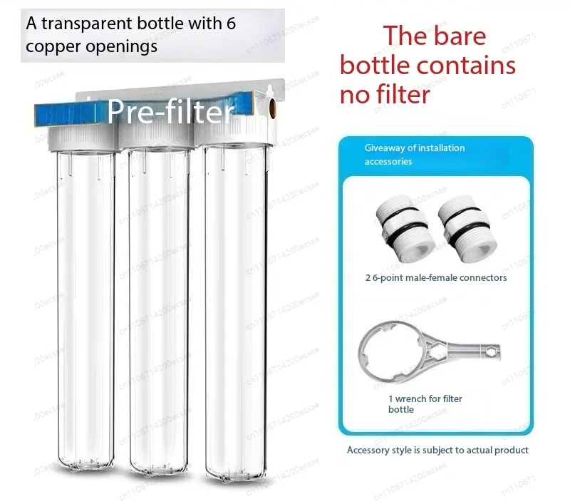 20 Inch Three Stage Pre Filter Blue Bottle Tool