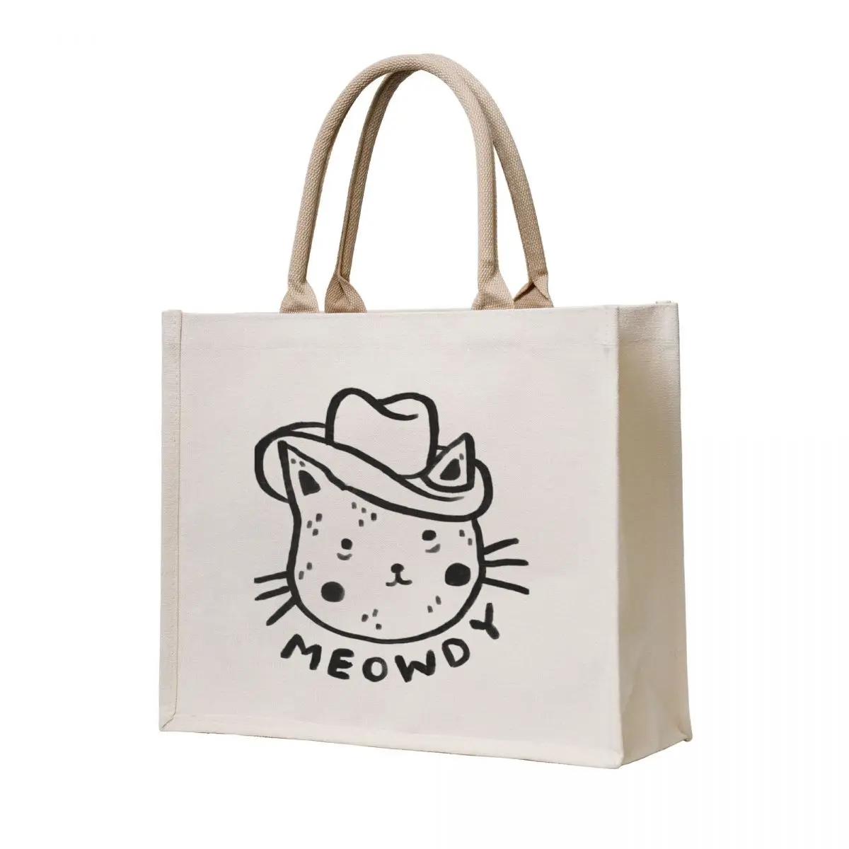 

Meowdy Cat Tote Bag tote bag women Beach bag Canvas shopping trolley