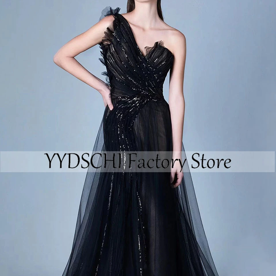 Customized Cocktail Dress Black A-Line Evening Dress Lace Prom Dresses Sweetheart Sexy 2024 Formal  for Women vestidos de noche