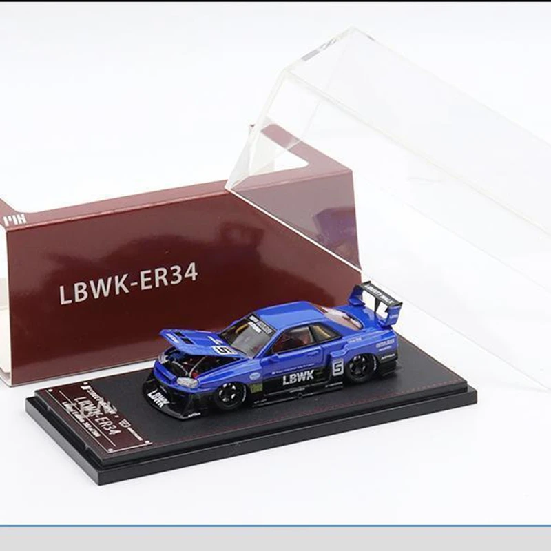 LBWK 1:64 Car  Skyline  GT-R R34 LB alloy Model Car Limited Edition Gifts