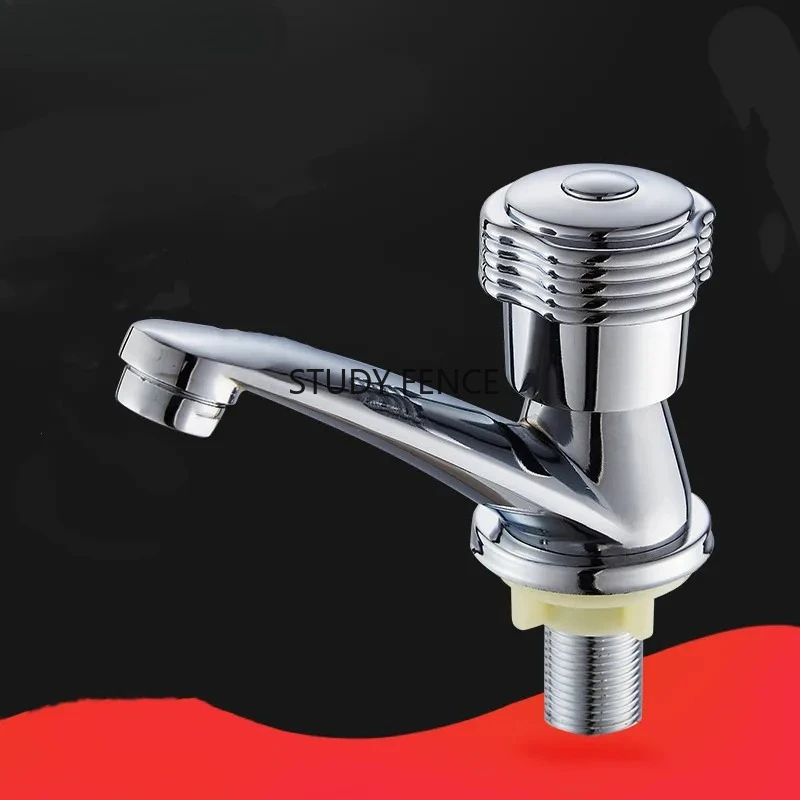 1pc Alloy Single Cold Water Faucet Bathroom Basin Faucet Household Balcony Single Cooling Faucet Household Hardware Accessories