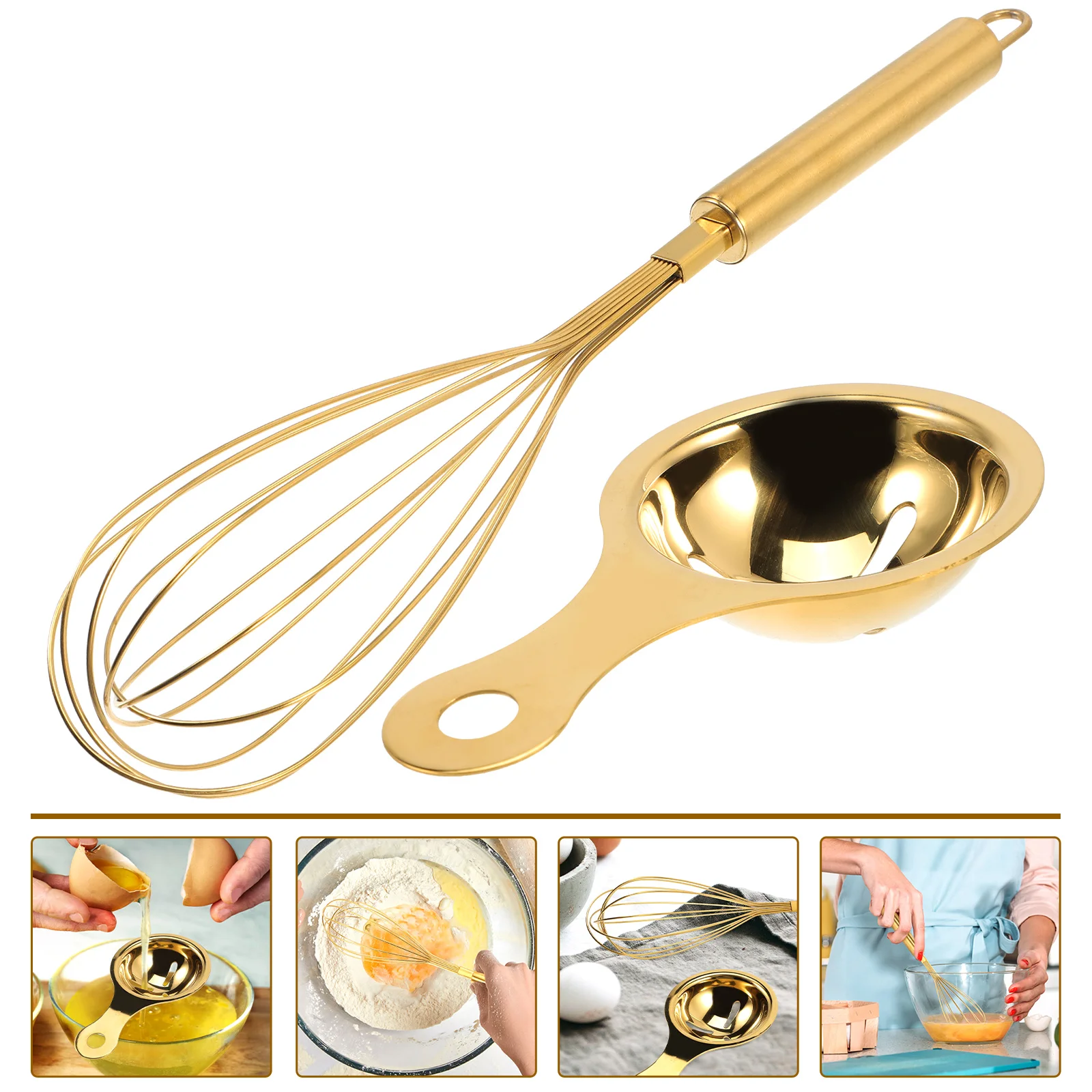 

Egg Portable Whisks Separator Mixer Yolk White Convenient Kitchen Cooking Golden Manual Supplies