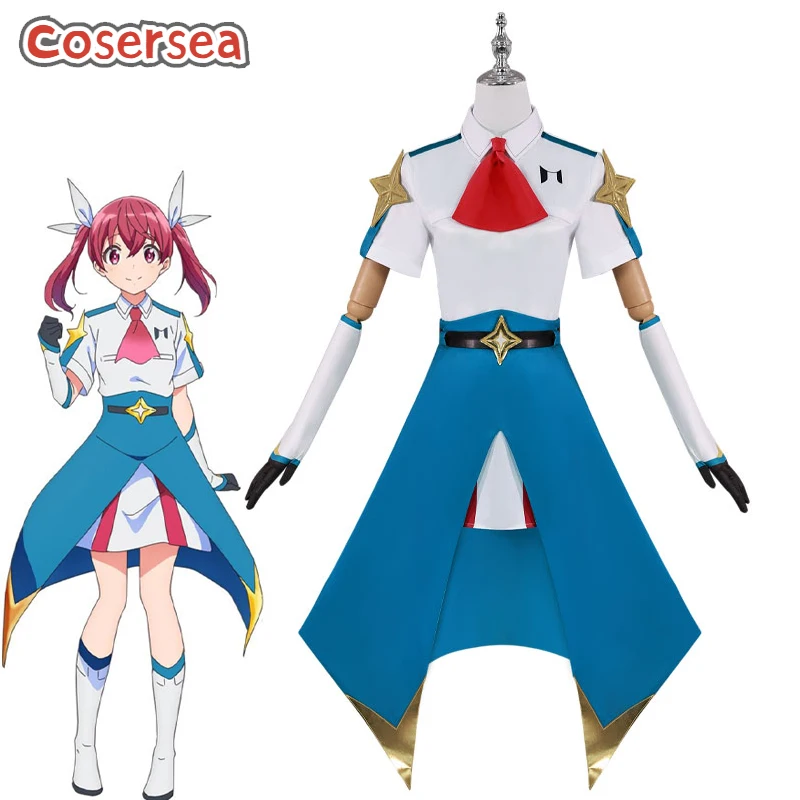 Cosersea Kana Sakuragi Cosplay Costume Magilumiere Co Ltd Kana Sakuragi Women Blue Dress Halloween Party Cos Outfit Fullset