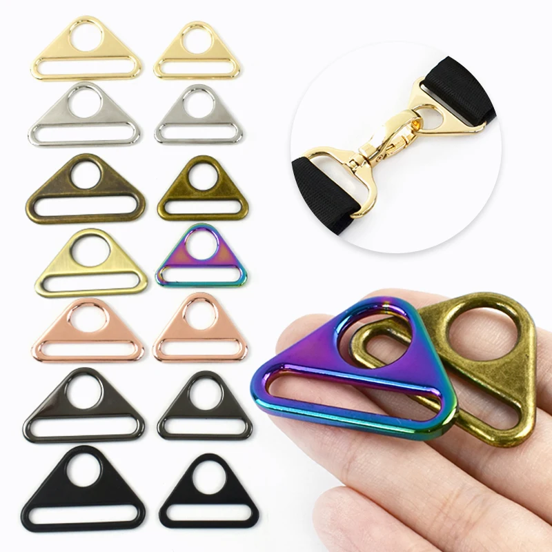 

10/20Pcs 20-50mm Metal Ring Buckle Anti-skid Button Bag Strap Webbing Connection Clasp Adjuster Buckles DIY Hardware Accessories