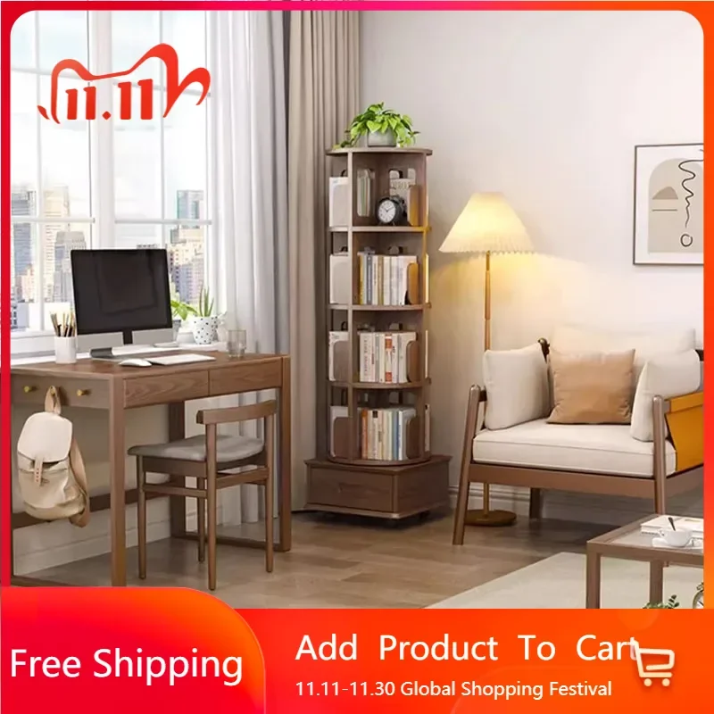 

Кукольный домик, традиционный вращающийся книжный шкаф, миниатюрный вращающийся книжный шкаф, вертикальный винтажный Estante Para Libros, домашний декор