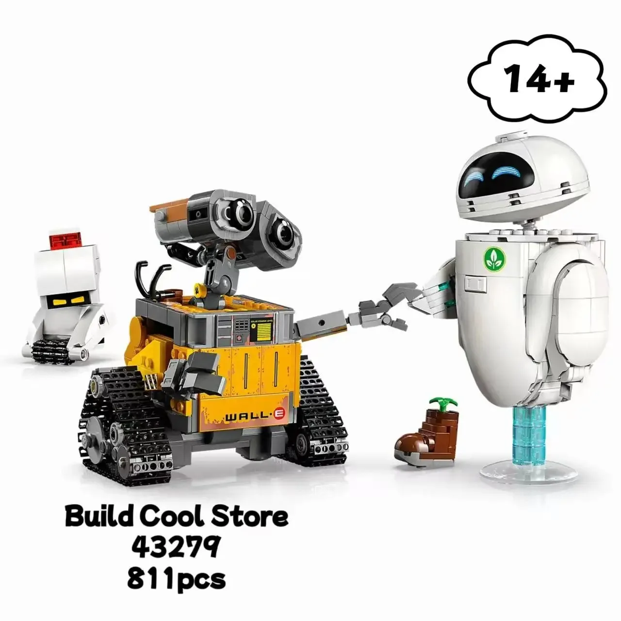 มีสินค้าในสต็อก 811 ชิ้น เหมาะสำหรับ 43279 หุ่นยนต์วอลลี่ อีฟ ตัวต่อ บล็อก ตัวละครการ์ตูนน่ารัก ของเล่น ของขวัญวันคริสต์มาส วันเกิด