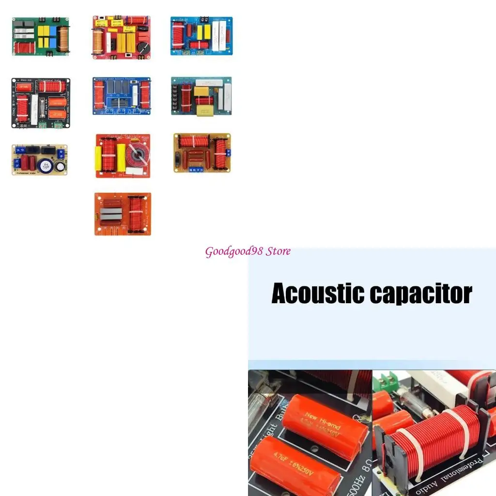 

2 Way Treble/Bass 2 Unit Sound Speaker Crossovers Filter Frequency Distributor W8EC