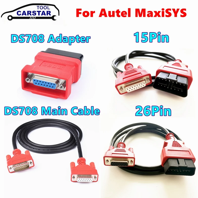 

For Autel MaxiSYS DS708 Main Test OBDII Main Test Cable MS906/908/905/808 Test Adapter MS 908 PRO 16 Pin Cable MS908 PRO Scanner