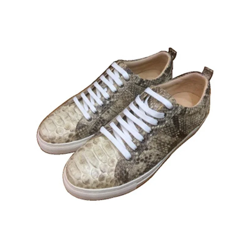 shenzhen dae Men shoes  leisure  leather shoes  Python skin  Soft face  driving leisure