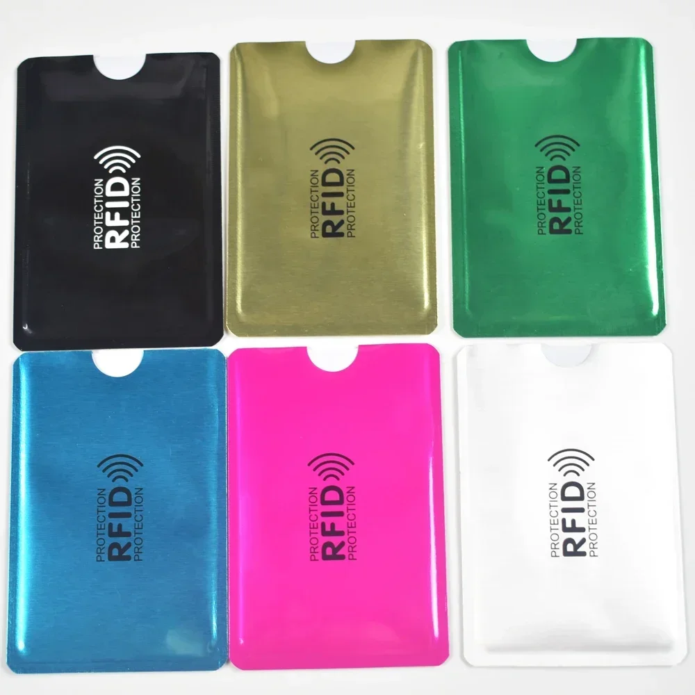 1Pcs/Lot Rfid NFC Blocking Anti Scan ID Case Protection Credit Bank Card Holder Aluminium