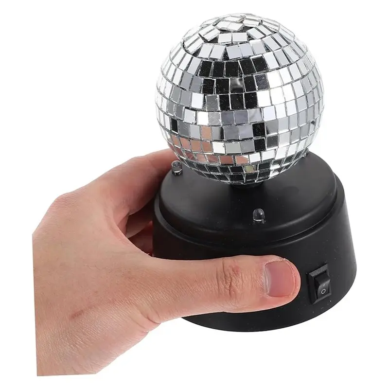 Lampe de Table Led alimentée par batterie, Premium, pour Restaurant, Bar, extérieur, utilisation sur scène, boule de miroir rotative