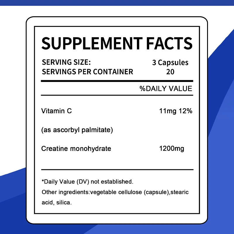 

Creatine Monohydrate - Enhance Muscle Strength, Promote Muscle Growth, Improve Athletic Performance, Vegetarian, Gluten-free