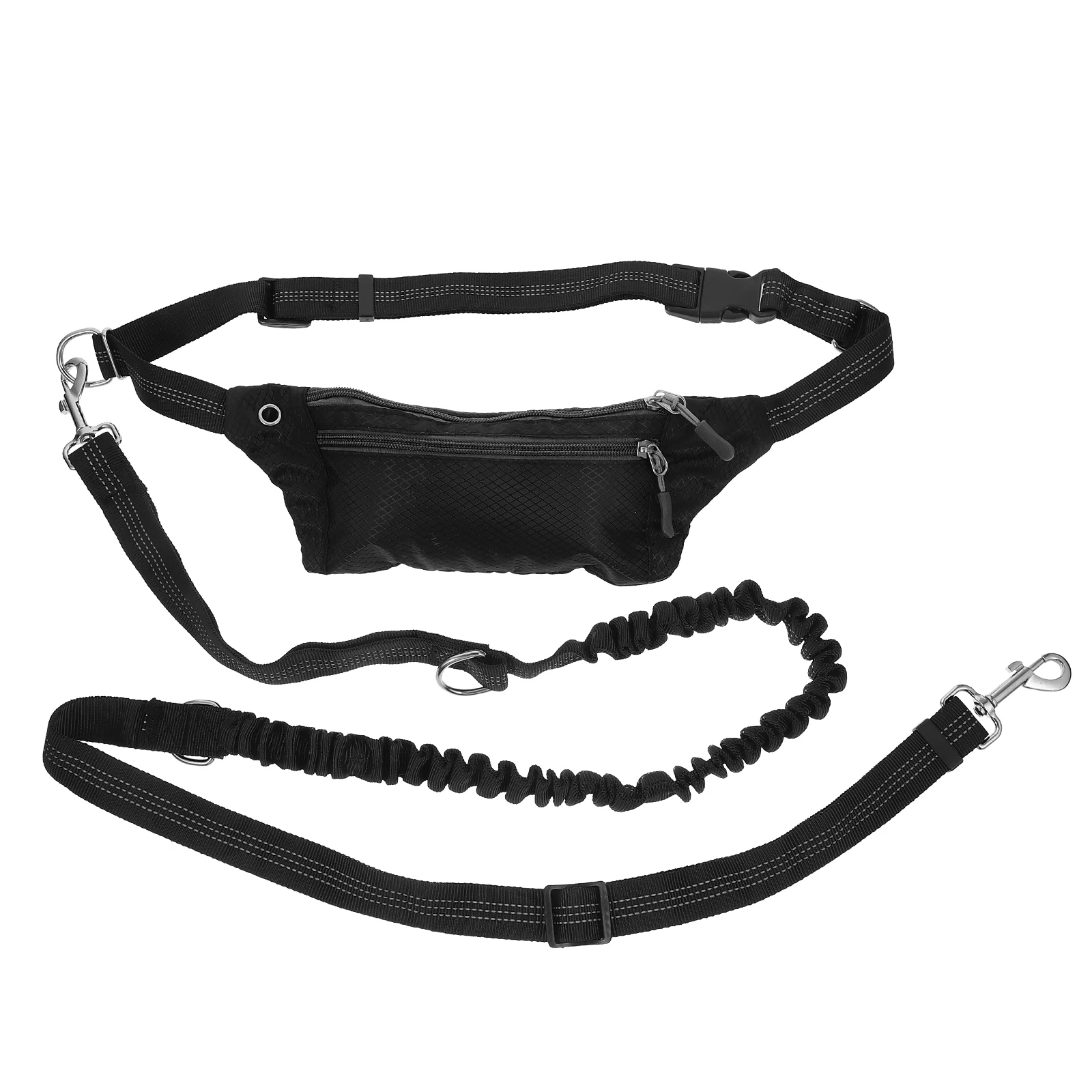 

Hands Free Dog Waist Pack Bungee Elastic Leash Kit For Running Walking Training Jogging Storage Pouch For Poop Bags Keys Phone