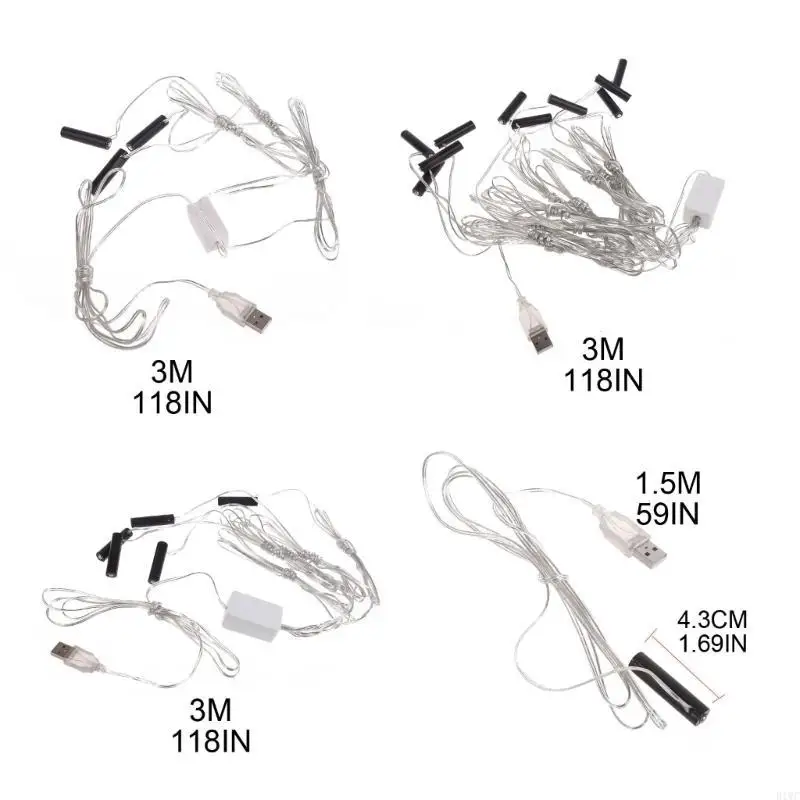 AAA Diledators Cable USB Power Supply Adapter Cable 4.5V 3V AAA Dummy Battery Rebalce لمصابيح الساعة/LED الكهربائية