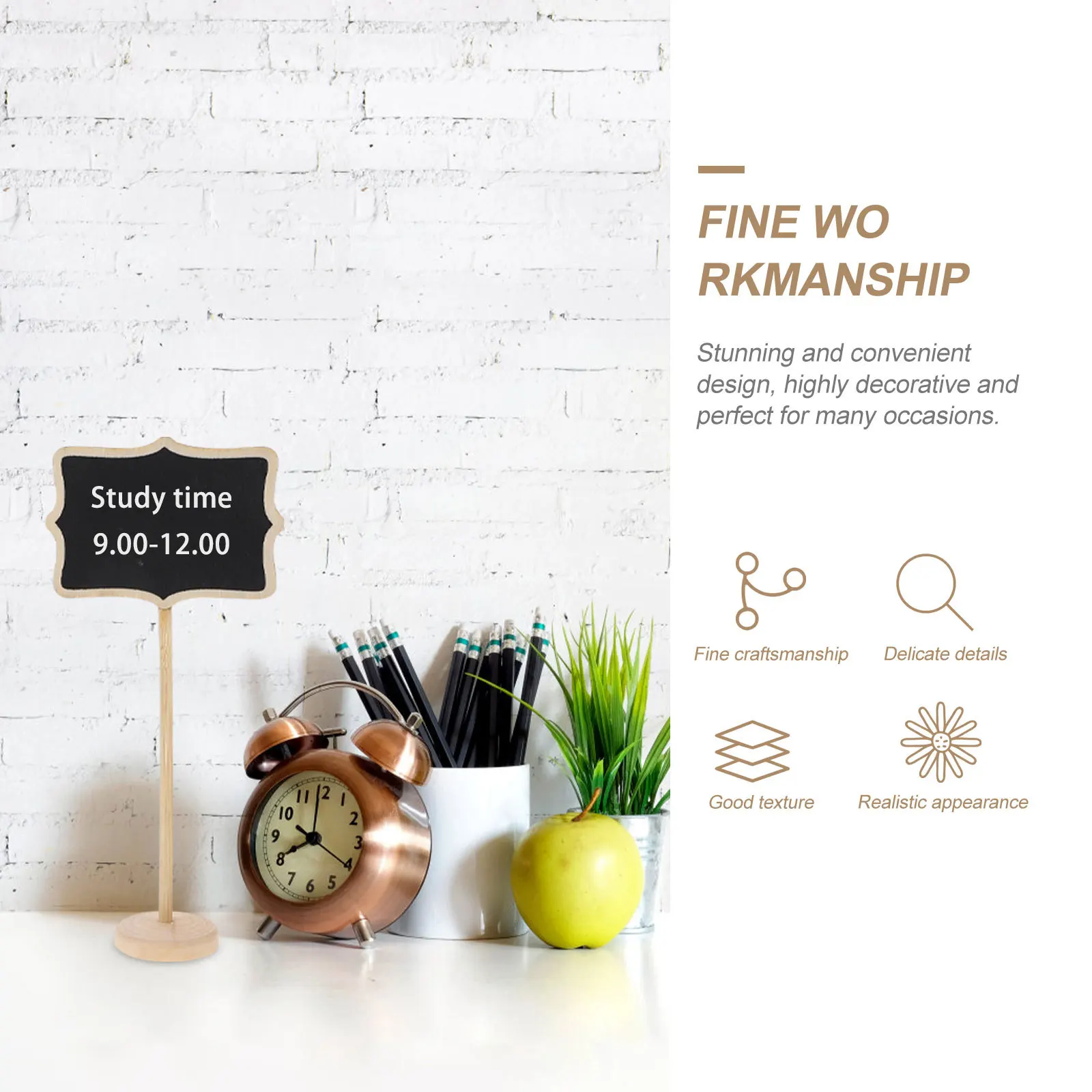 

1Set Reliable Structure Mini Chalkboard Signs Easy to Write on Suitable for Logo Making Small Blackboard Sign Chalkboard Signs