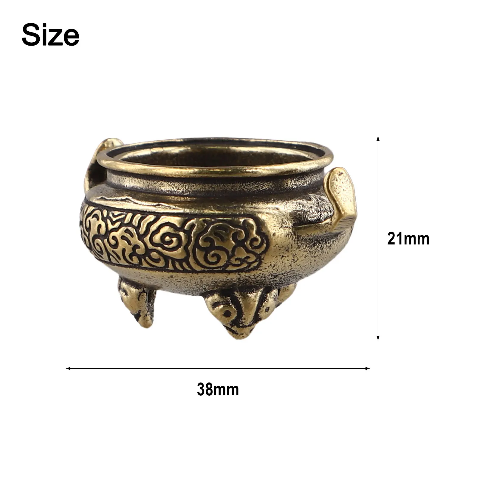 Brass Incense Burner for Mini Incense with Time-Honored Censer Geometry Supporting Ritual Consistency and Visual Balance