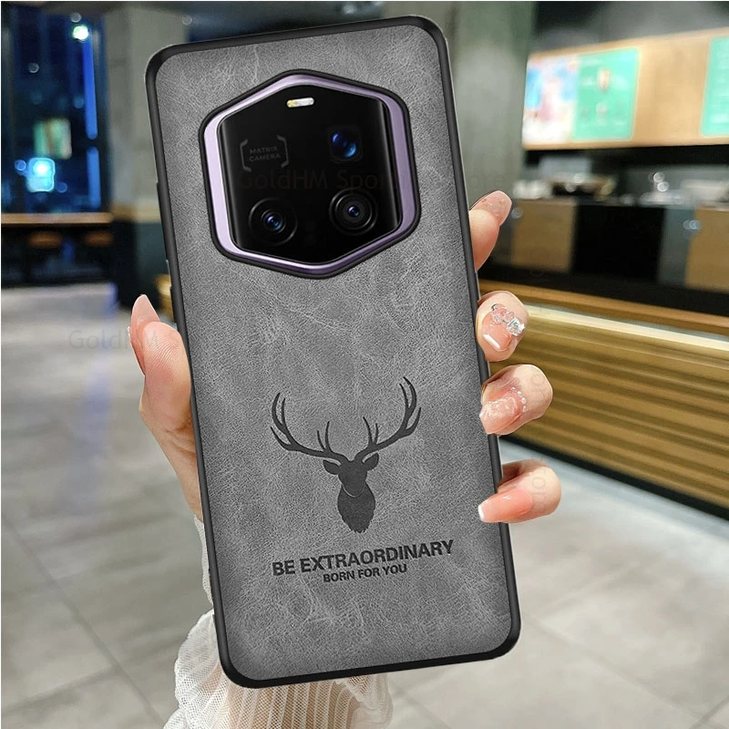 Picture 3: Fundas For Honor Magic7 RSR 3D Cartoon Elk Deer Head Leather Phone Case For Magic 6 RSR PTP-AN20 Soft Silicone TPU Bumper Cover