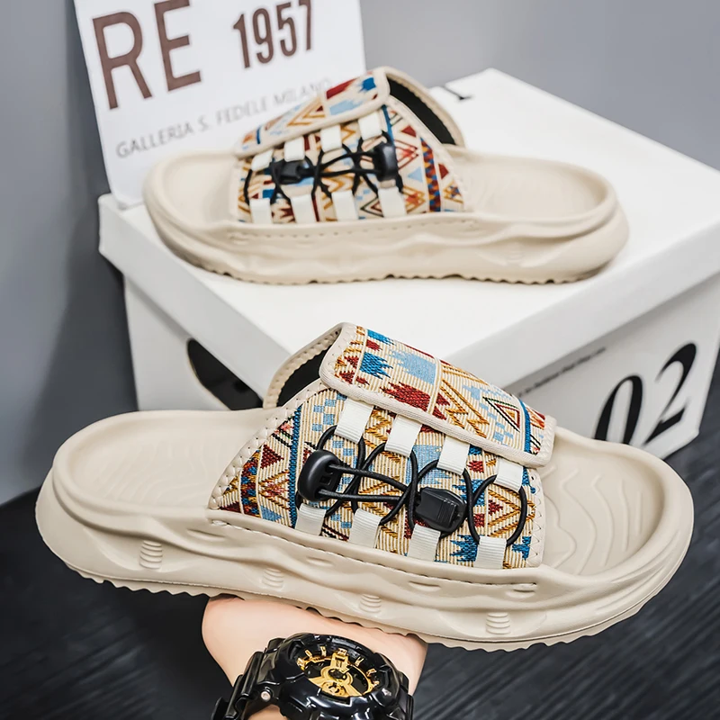 

Мужские летние шлепанцы 2026 года, легкие, с мягкой подошвой, нескользящие, быстросохнущие, для пляжа и водных видов спорта, повседневные, с одним ремешком