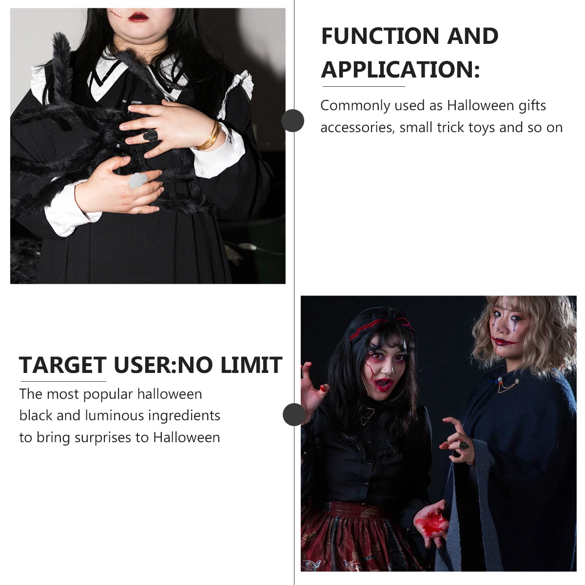 Skull แหวนของเล่นพลาสติกส่องสว่างกระพริบแหวนชุดสําหรับเด็กผู้ใหญ่ฮาโลวีน Trick Treat สยองขวัญธีมของขวัญ