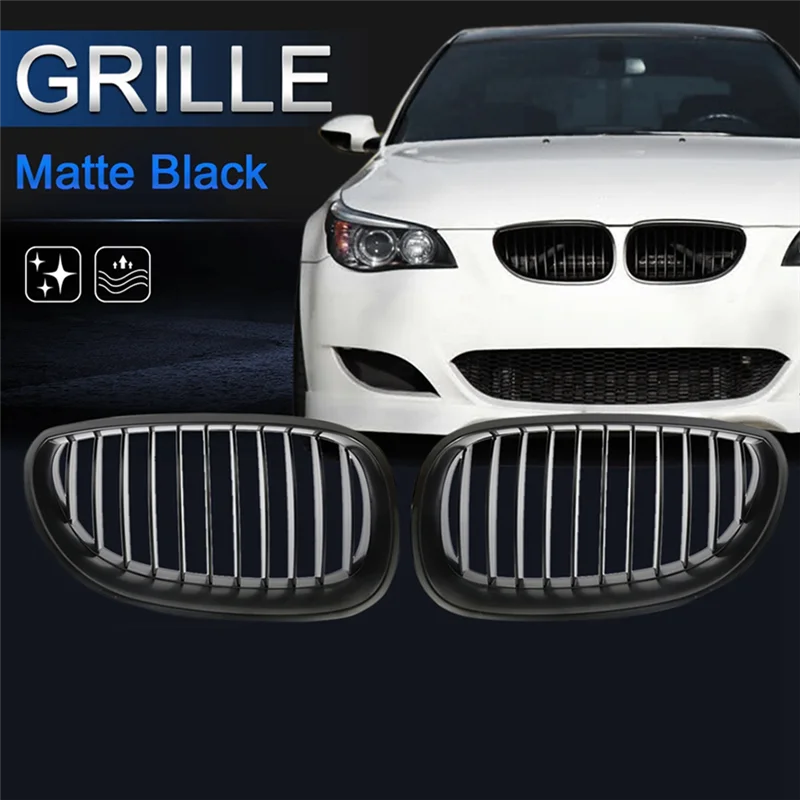 

Trending Car Front Kidney Racing Grille Single Line Modification Sport Grilles For BMW E60 E61 M5 Series 2003-2010