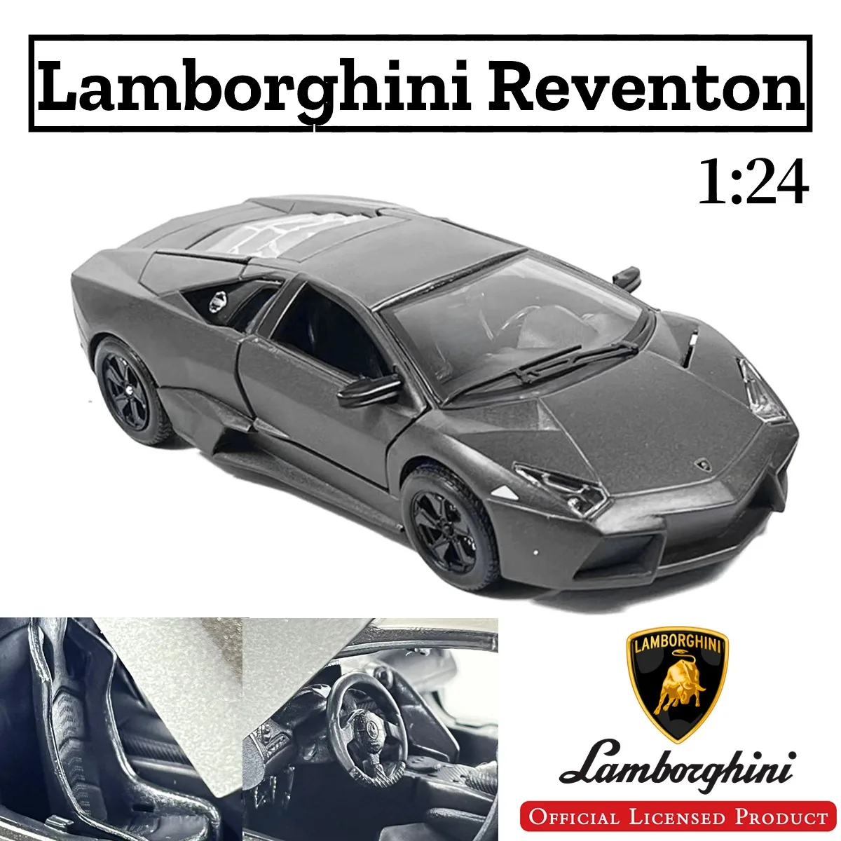 

1:24 Scale Lamborghini Reventon Replica Diecast Model Car Decor Collection Gift for Boys and Toy Car Collectors