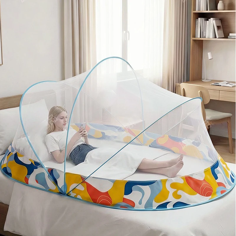 

Shell-shaped Bedroom Single Person Mosquito Net Crypto Outdoor Camping Travel Portable Full Body Mosquito Net Proof Tent
