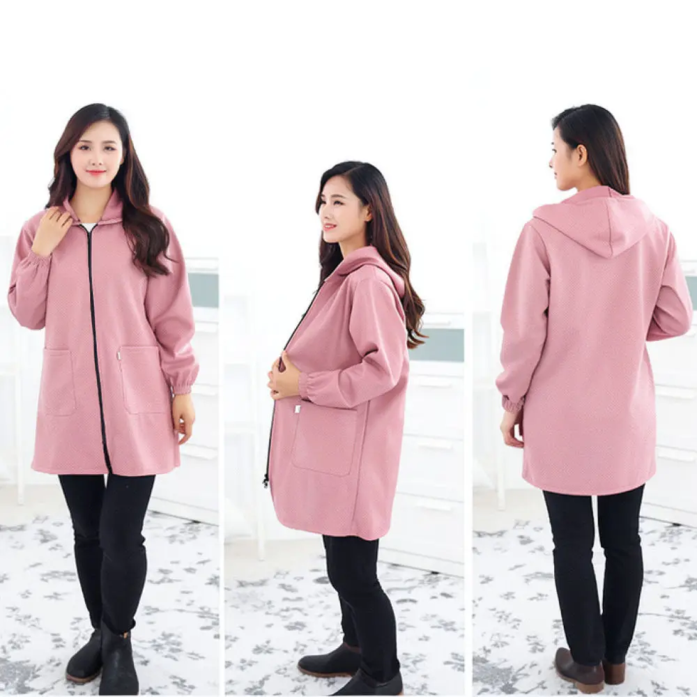 Professional Kitchen Apron Waterproof PU Leather Long Sleeve Smock Oil Resistant Cleaning Uniform Unisex Soft Durable Bib