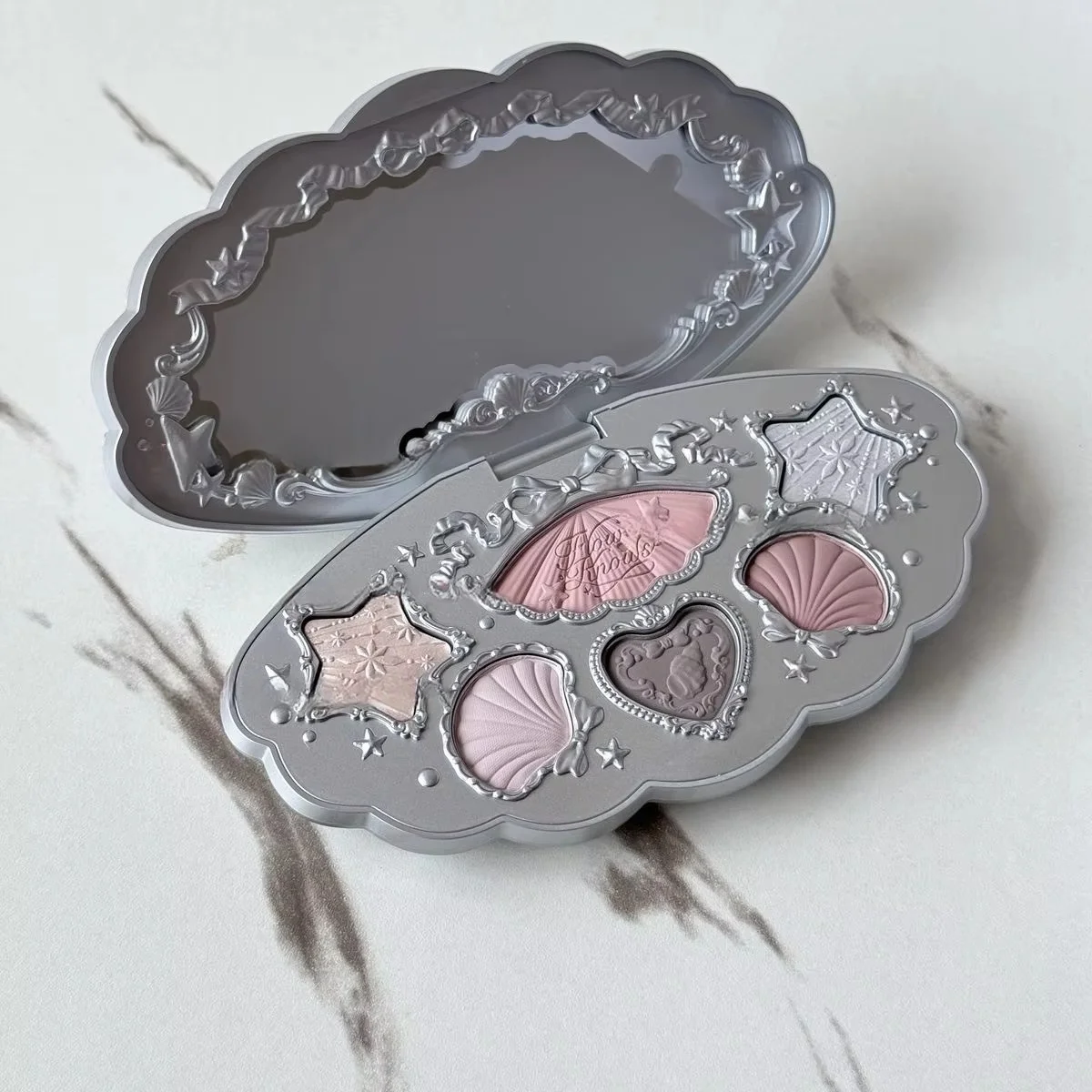 Flower Know Shell bijoux tout-en un coffret cadeau ensemble de maquillage complet professionnel fard à paupières Blush poudre cuite 10 pièces Kits de maquillage