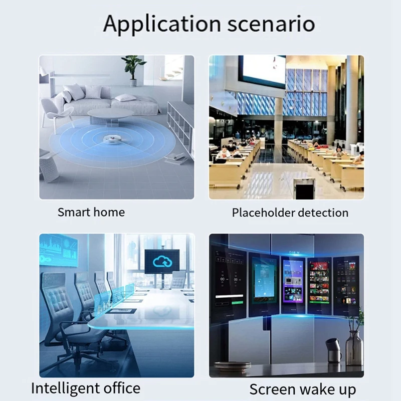 1 шт., 24G миллиметровый волновой радар, датчик синей печатной платы, высокая чувствительность S3KM1110, интеллектуальный модуль микро-движения человеческого тела, диапазон ISM