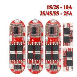 BMS 1S 2S 10A 3S 4S 5S 25A Bms 18650 Li-ion Lipo Lithium Battery Protection Circuit Board Module Pcb Pcm 18650 Lipo Bms Charger