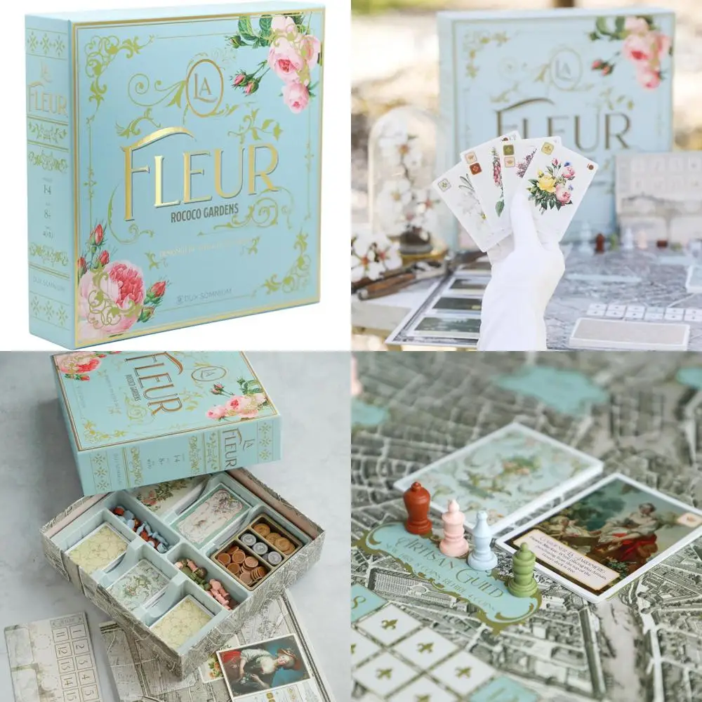 

Plant Lovers' Paradise: Rococo Garden Building Game for Families | Ages 8+ | 1-4 Players | Simple to Learn