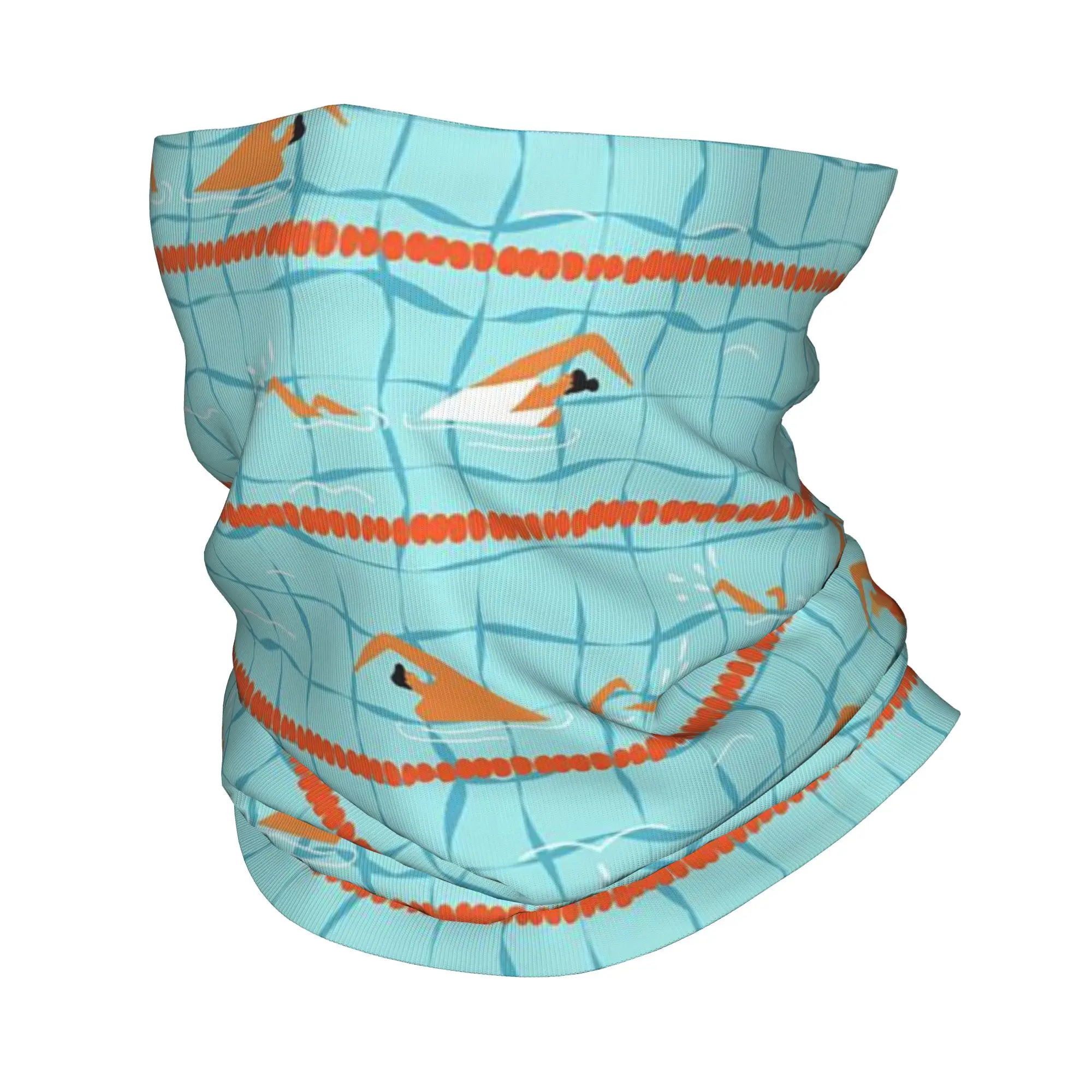 Swimming Pool Sport Print Bandana Neck Cover Printed Wrap Scarf Multifunction Headwear Outdoor Sports For Men Women Adult