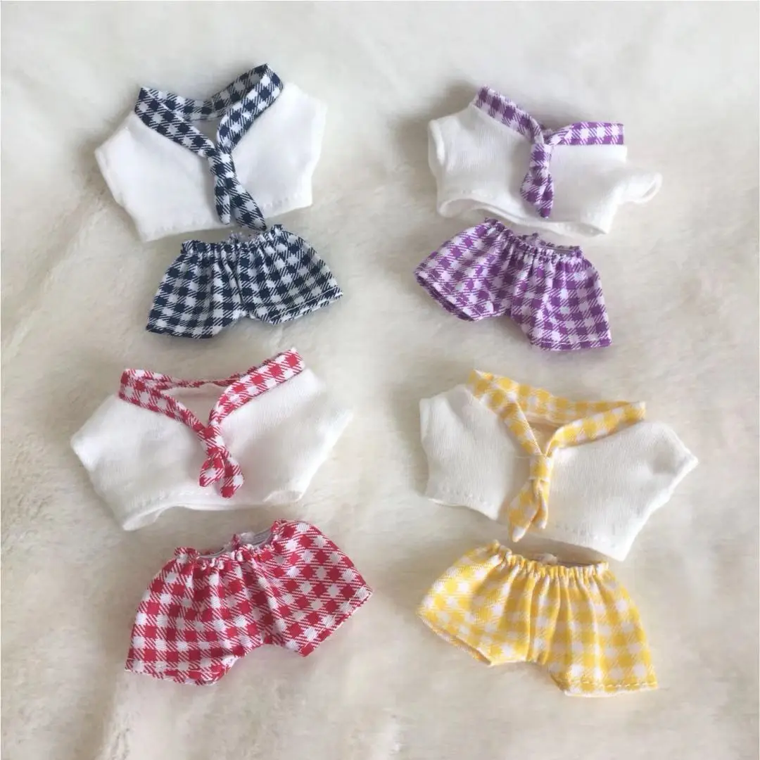 Hand-made 10cm normal body four-color optional cute sailor suit surrounding dolls suitable for doll clothes without dolls