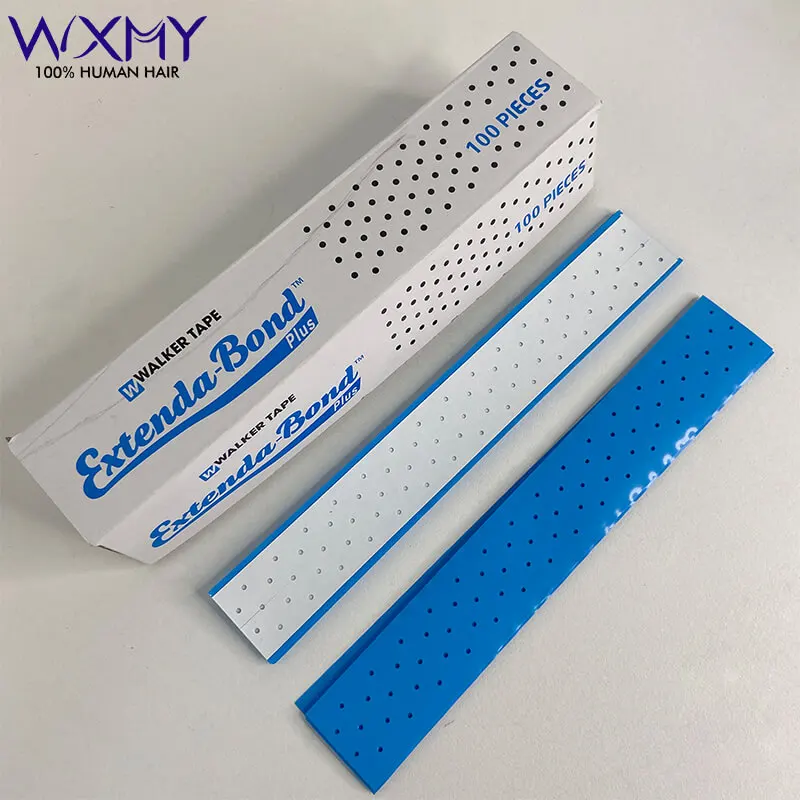 Blue Walker Extenda-Bond Plus Tape Double-Sided Wig Tape Tabs With Breathing Holes For Lace Wigs/Toupee Adhesive Walker Tape