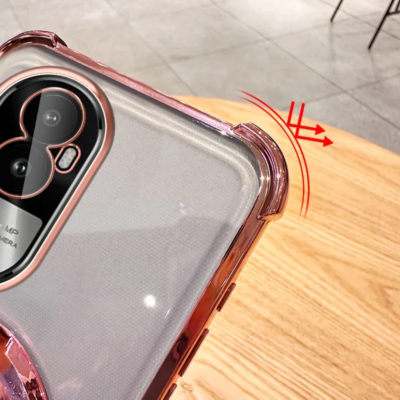 Capa de suporte magnético magsafe transparente à prova de choque transparente para oppo reno 10 11 12 pro capa