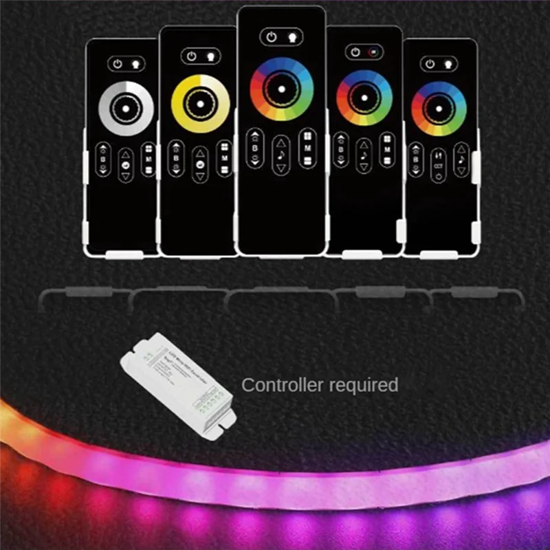 A57G-2.4G Remote Control Portable Slim Wireless Touch Remote Control Dimming Remote Control Without Controller, E
