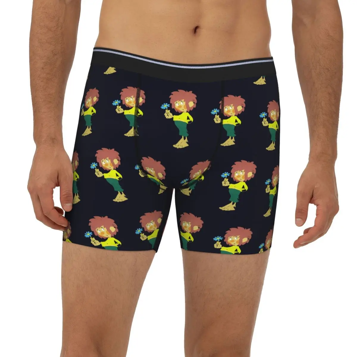 

Pumuckl Blume - Figur 1983 Long Boxer Underpants Short Male Panties Breathable Underwear for Homme Man Boyfriend Gifts