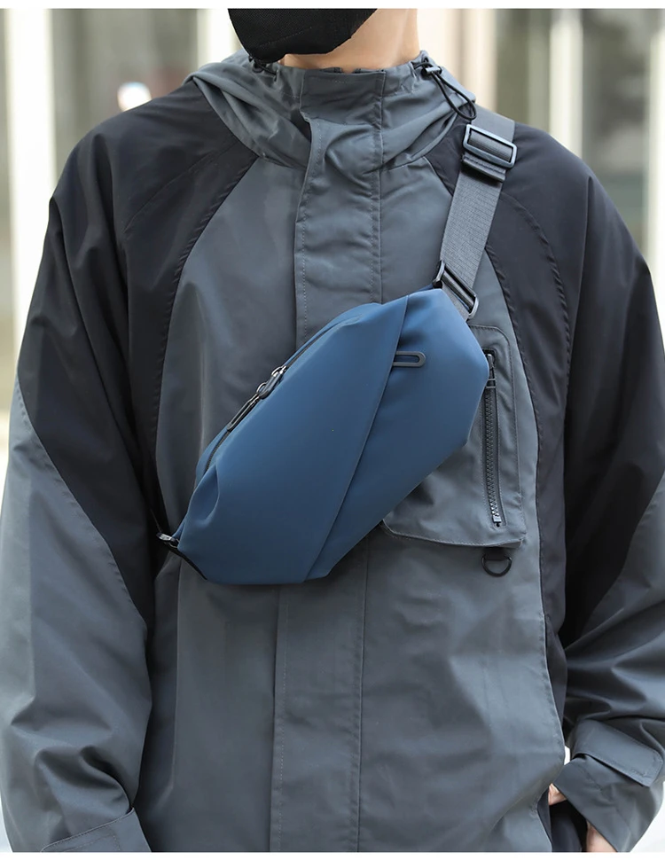Herren Minimalistische Outdoor-Sport-Lauf-Jogging-Hüfttasche Wasserdichte Fanny Pack Stilvolle Crossbody-Gürteltasche Hüfttasche für Männer – Detail 8