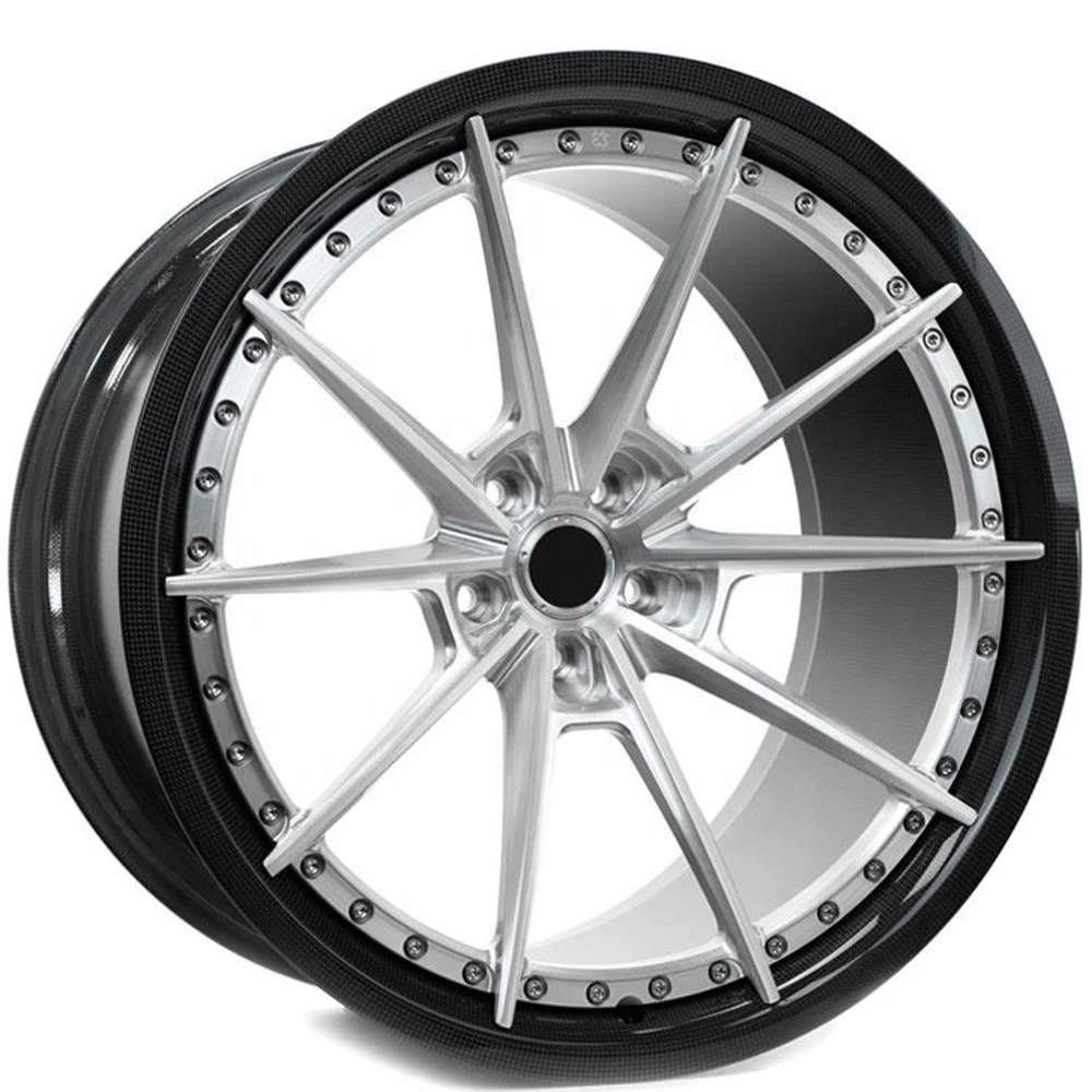 Carbon Fiber Barrel with Lip 20*10J 5x112 Car Forged Alloy Wheels