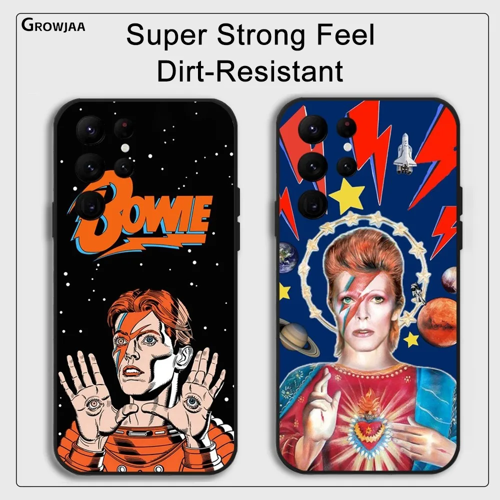 D-David S-Singer B-Bowie Funny Phone Case for Samsung Galaxy S24 Ultra S22 S23 Ultra S21 S20 Protective Silicone Funda