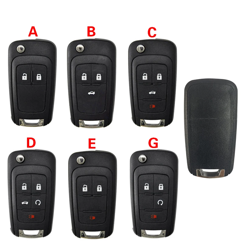 

CS014007 Flip Folding Remote Key Shell Case Cover For Chevrolet Cruze Epica Lova Camaro Impala HU100 Blade