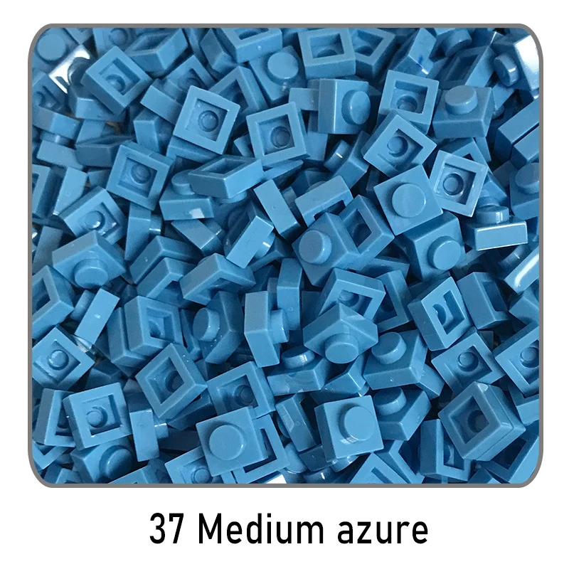 100 Stücke DIY Ziegel Teile 3024 1x1 Platte Pädagogische Tech Bau Assmble Kompatible Block Teile Spielzeug für Kind Kinder