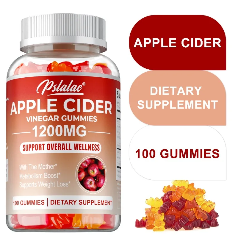 Apple Cider Gummies - Cleanse The Body Naturally, Improves Digestion, Reduces Bloating, Boosts Immunity, Weight Management