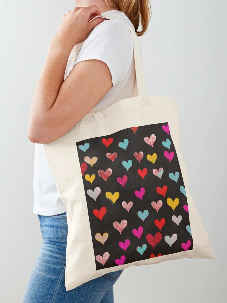 Hearts sweet hearts Tote Bag Fabric bag large tote bag Cloth Big women