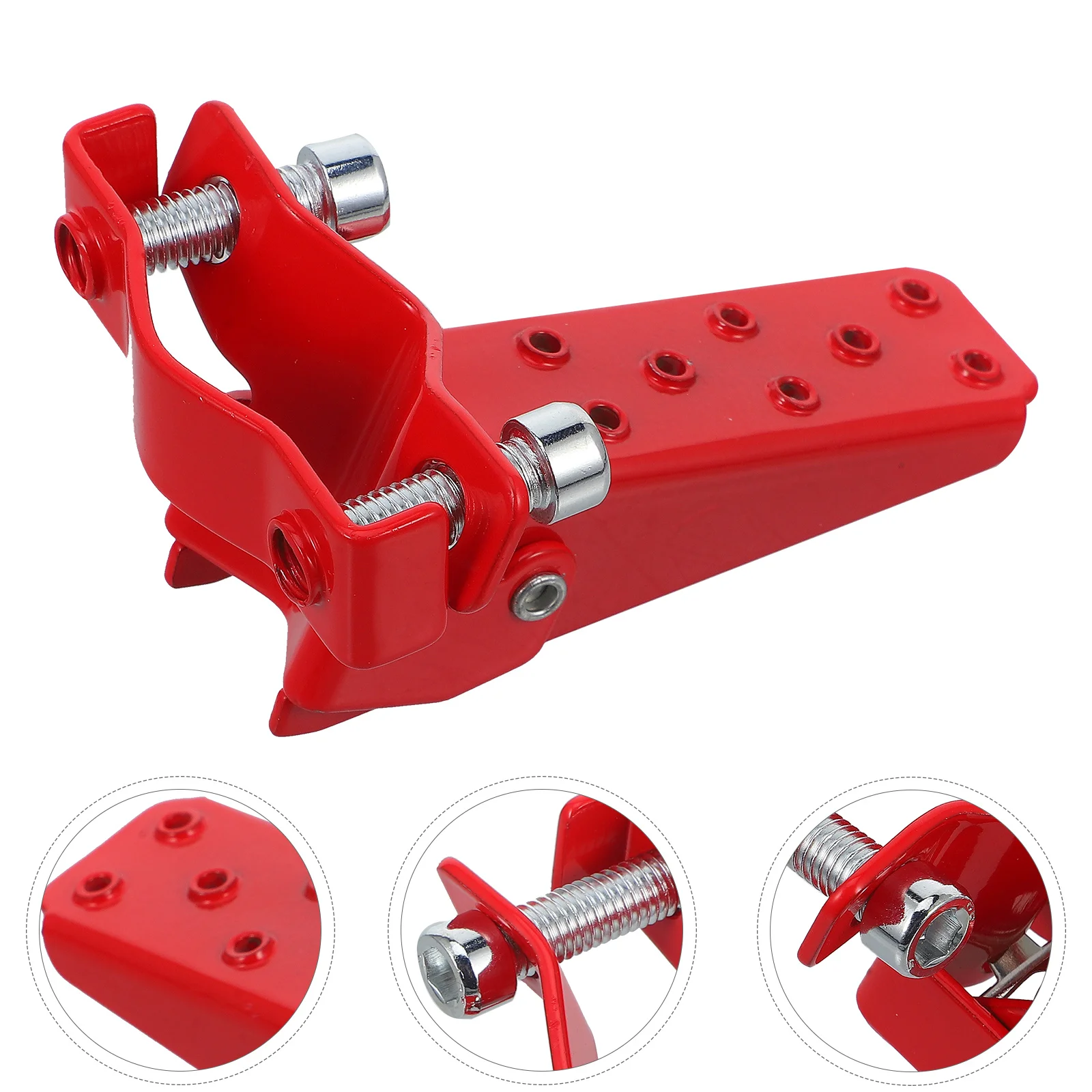 

2 Pcs Motorcycle Foot Pegs for Motorcycles Accessories Red Anti Shockproof Rear Set Peg Pedals Motorbike Footrest Board