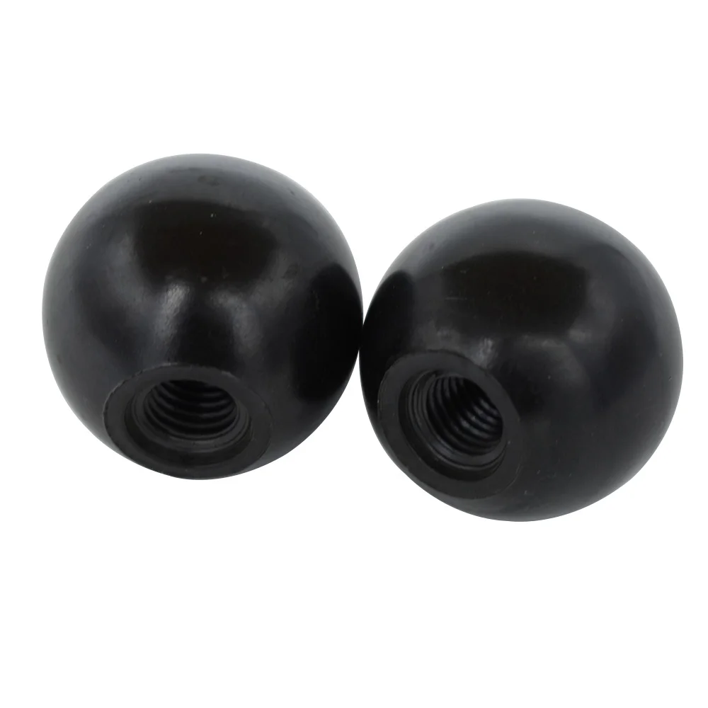 10pcs Black or Red Bakelite Ball Lever Knob M6/M8/M10/M12/M16 Thread M6x20 M8x30 M10x35 M12x40 M16x50 Ball Shaped Clamping Knob