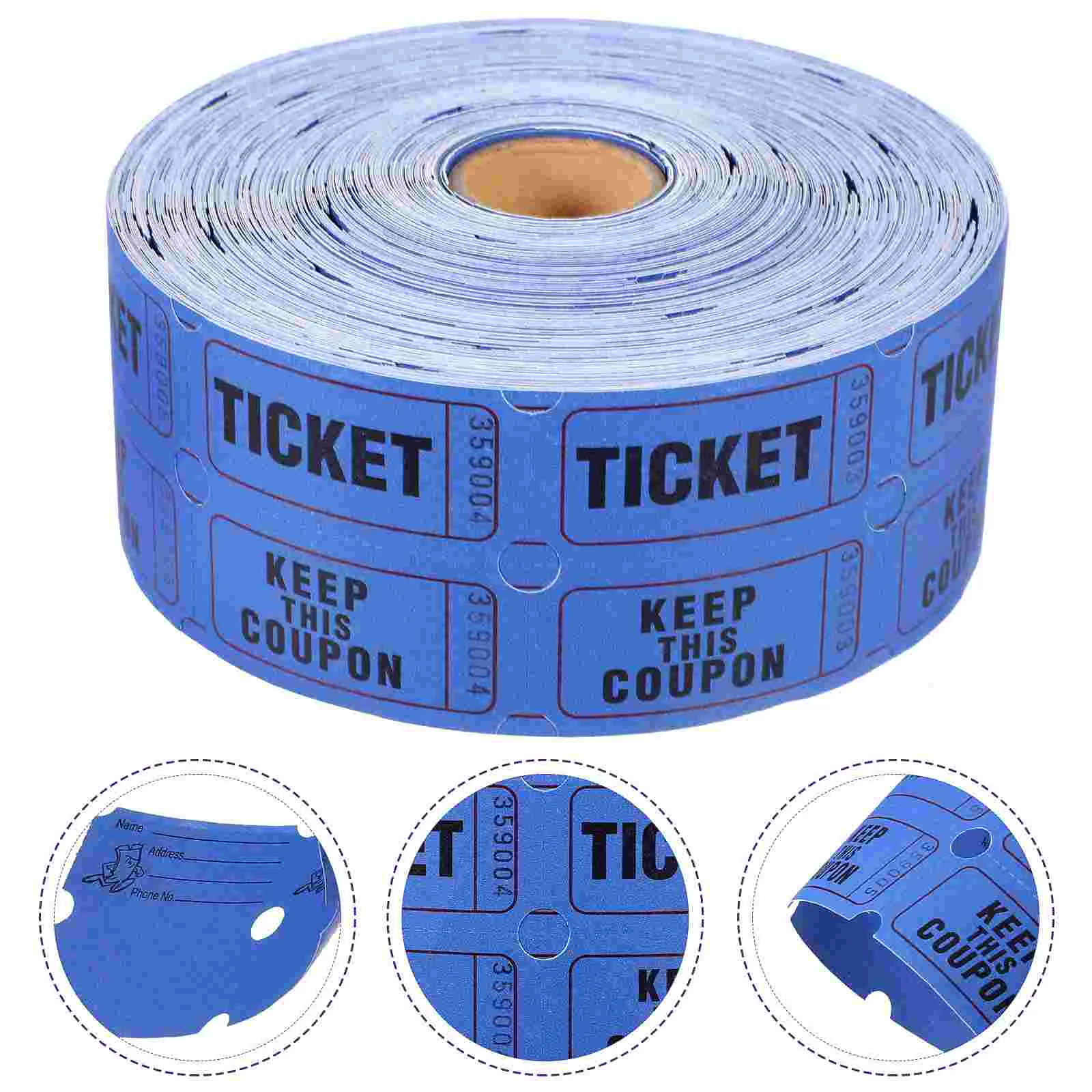 Lottery Raffle Tickets Prize Game Vouchers Labels Machine Bulk Paper Party for Classroom Event