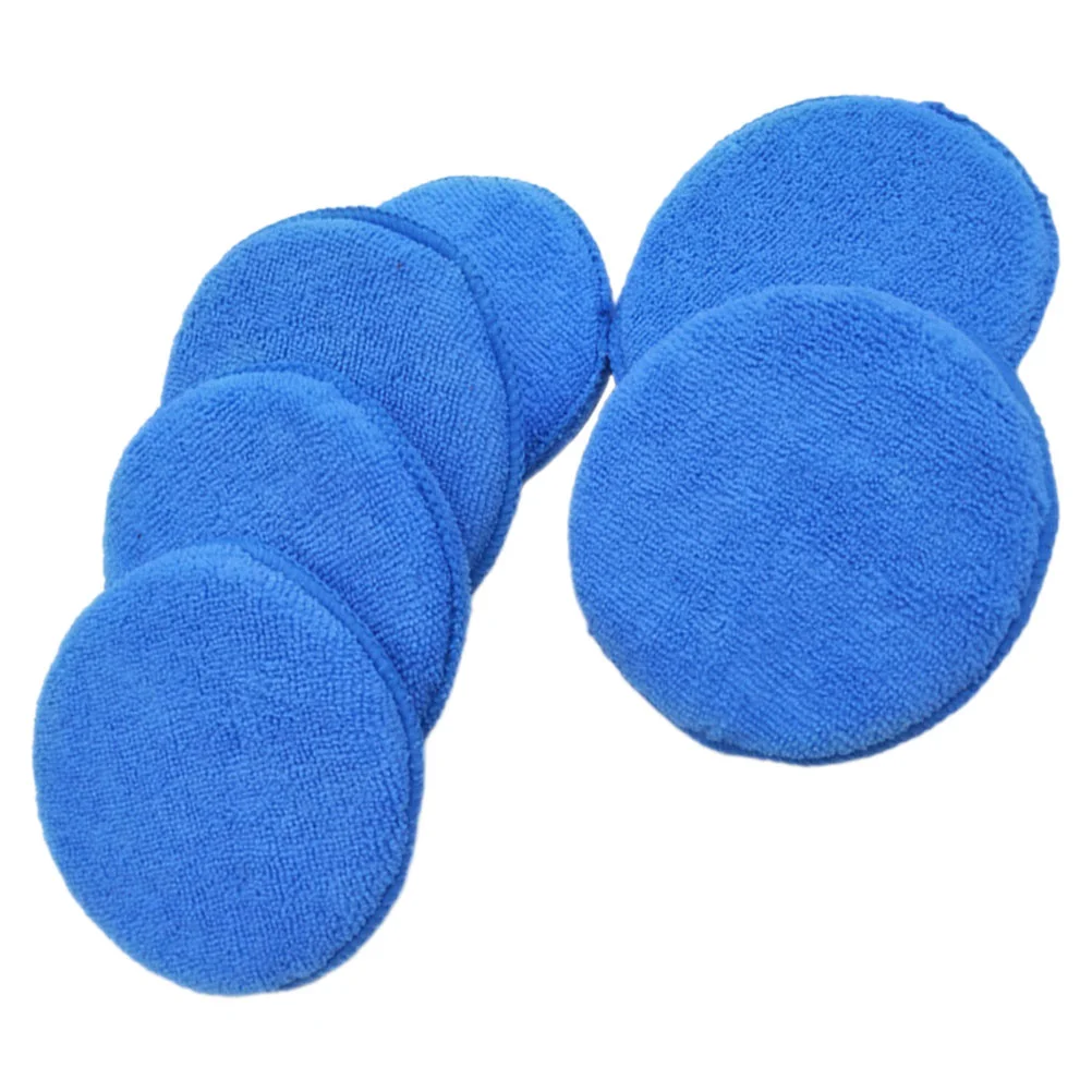 6 Pcs Sponge Mat Car Wash Cars 1250X1250X100CM Superfine Fiber Wax Pad Buffing Pads